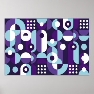 Abstrakte geometrische Formsabstraktion, Kunst, Ku Poster