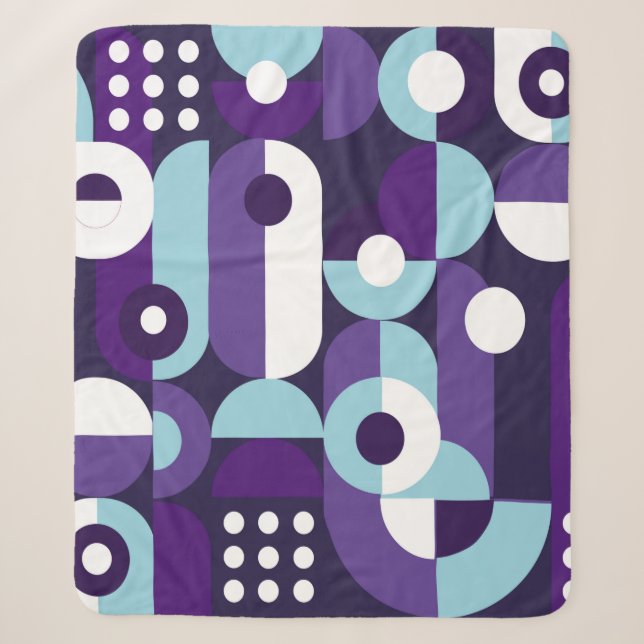 Abstrakte geometrische Formsabstraktion, Kunst, Ku Sherpadecke (Vorderseite)