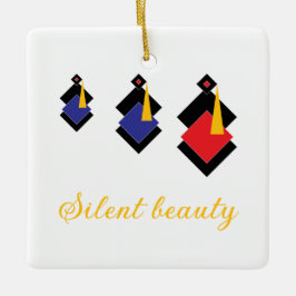 Abstrakte geometrische Frauen modern minimalistisc Keramikornament