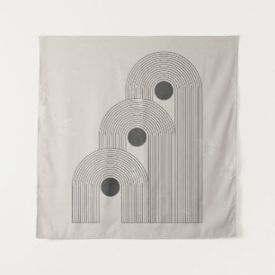 Abstrakte geometrische Gleichgewichtsformen Mitte  Wandteppich