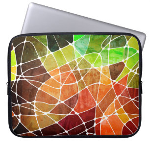 abstrakte geometrische Grunge Hintergrundabstract, Laptopschutzhülle