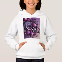 Abstrakte geometrische Hoodie für Mädchen