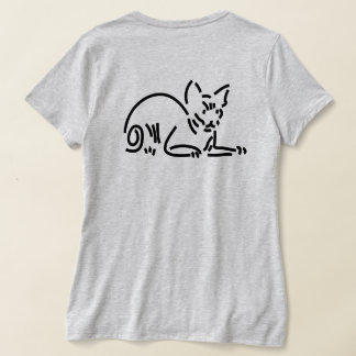 Abstrakte geometrische Katze | Symbolische Linienk T-Shirt