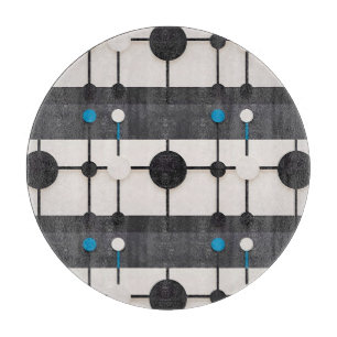 Abstrakte geometrische Komposition mit Kreisen Schneidebrett