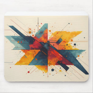Abstrakte geometrische Komposition Mousepad
