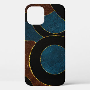 Abstrakte geometrische Kreise Gold Glitter Folie   Case-Mate iPhone Hülle