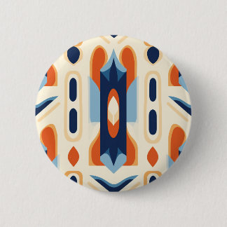 Abstrakte geometrische Kunst des mittleren Jahrhun Button
