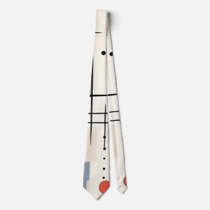 Abstrakte geometrische Kunst im Mid-Century-Modern Krawatte