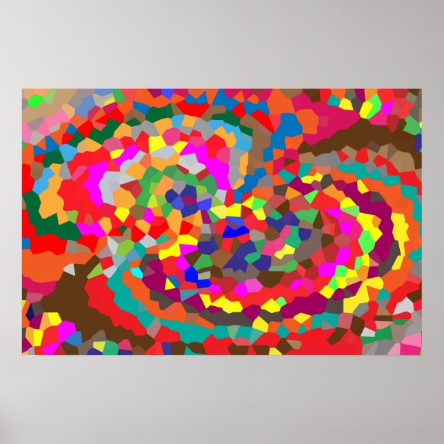 Abstrakte geometrische Kunst Poster (Vorne)