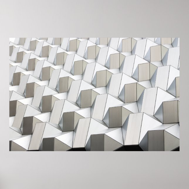 Abstrakte geometrische Kunstwerke Poster (Vorne)