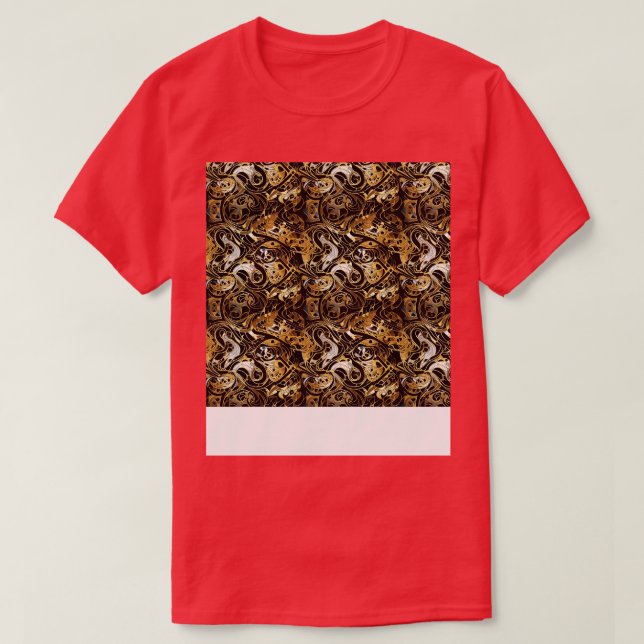 Abstrakte geometrische Linien nahtlos Muster G T-Shirt (Design vorne)