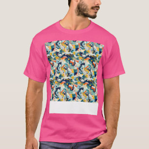 Abstrakte geometrische Linien nahtlos Muster G T-Shirt
