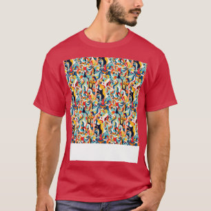 Abstrakte geometrische Linien nahtlos Muster G T-Shirt