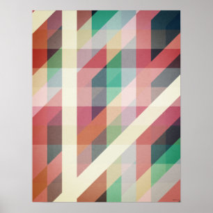 Abstrakte geometrische Linien Poster