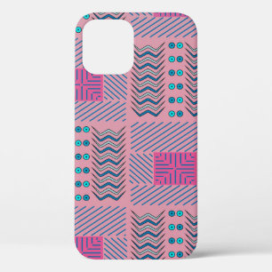 Abstrakte geometrische Linien und Formen Case-Mate iPhone Hülle