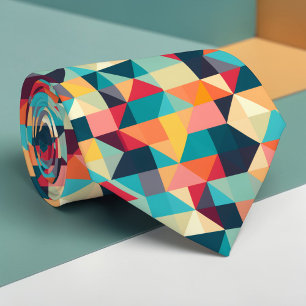 Abstrakte geometrische mehrfarbige individuelle Kr Krawatte