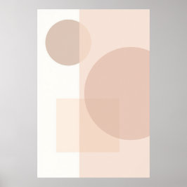 Abstrakte geometrische Minimalbilanz Poster