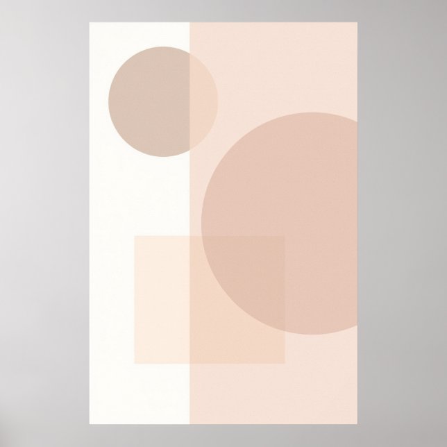 Abstrakte geometrische Minimalbilanz Poster (Vorne)