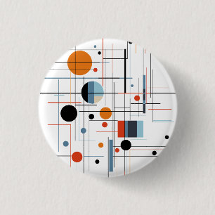 Abstrakte geometrische moderne minimalistische Lin Button