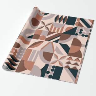 Abstrakte geometrische Mosaikform Geschenkpapier