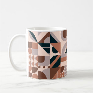 Abstrakte geometrische Mosaikform Kaffeetasse