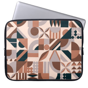 Abstrakte geometrische Mosaikform Laptopschutzhülle