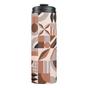 Abstrakte geometrische Mosaikform Thermosbecher
