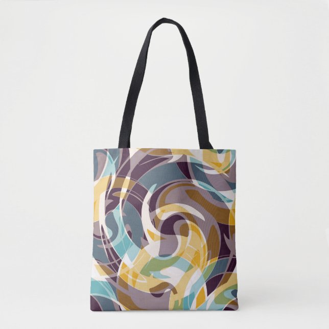 Abstrakte geometrische Objekte Graffiti grunge eff Tasche (Vorderseite)