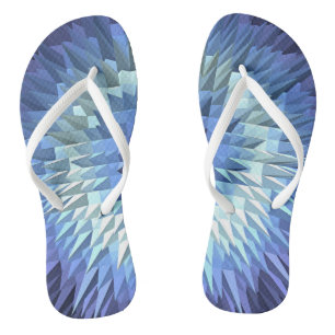 abstrakte geometrische poligonal Beschaffenheit Flip Flops
