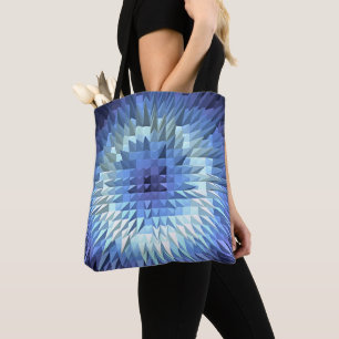 abstrakte geometrische poligonal Beschaffenheit Tasche