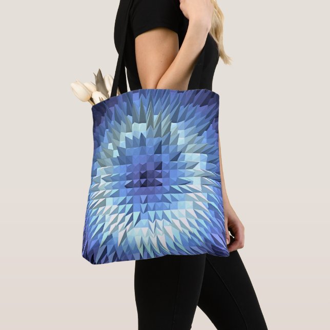 abstrakte geometrische poligonal Beschaffenheit Tasche (Von Nahem)