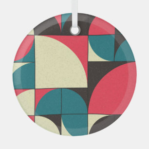 Abstrakte geometrische, rechnerische Kunstdarstell Ornament Aus Glas