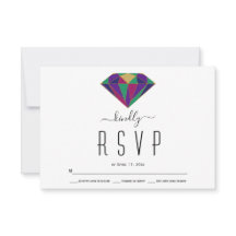 Abstrakte geometrische RSVP-Karte