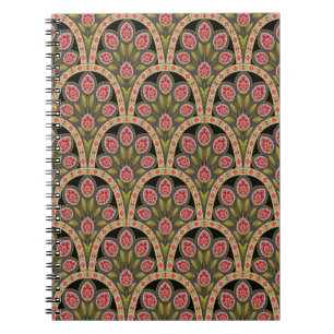 abstrakte geometrische Schleimmotif-Blume-Musterku Notizblock