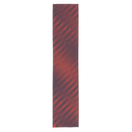 Abstrakte geometrische Schwarz-Rot-Streifen, tripp Kurzer Tischläufer