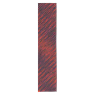 Abstrakte geometrische Schwarz-Rot-Streifen, tripp Kurzer Tischläufer
