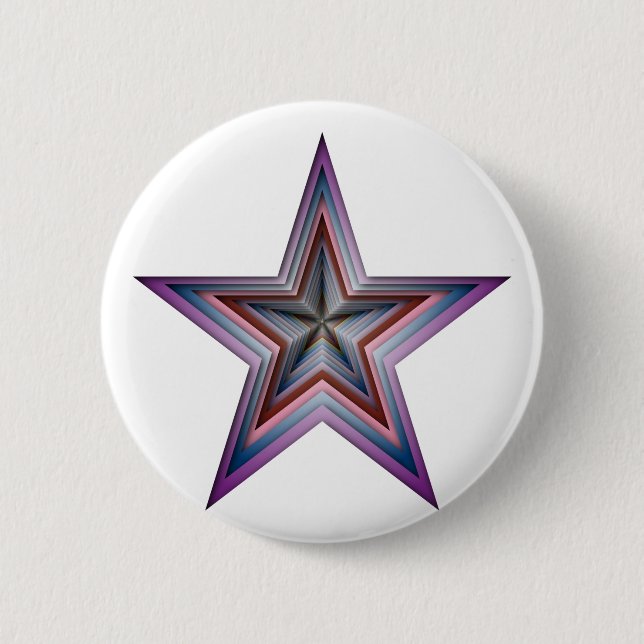 abstrakte geometrische Starkunst Button (Vorderseite)