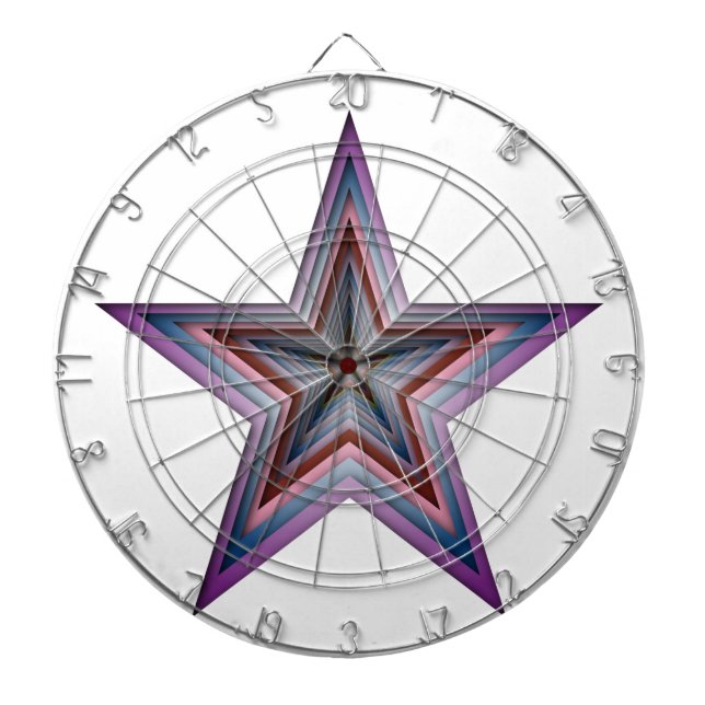 abstrakte geometrische Starkunst Dartscheibe (vorne)
