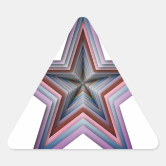 abstrakte geometrische Starkunst Dreieckiger Aufkleber