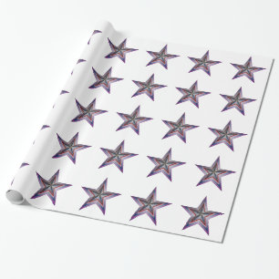 abstrakte geometrische Starkunst Geschenkpapier