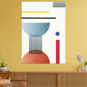 Abstrakte geometrische Wandkunst Leinwanddruck