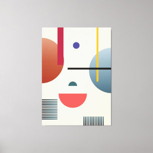 Abstrakte geometrische Wandkunst Leinwanddruck