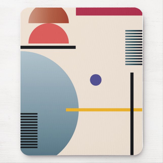 Abstrakte geometrische Wandkunst Mousepad (Vorne)