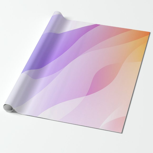 Abstrakte Geometrische Wellenform mit glattem Soft Geschenkpapier (Ungerollt)