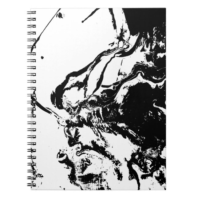 Abstrakte Gesichter Incidental Art Spiral Notebook Notizblock (Vorderseite)