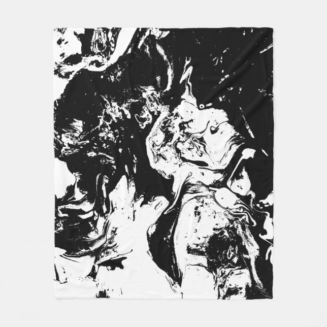 Abstrakte Gesichter Kunst Fleecedecke (Vorderseite)