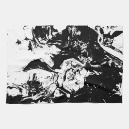 Abstrakte Gesichter Kunst Geschirrtuch