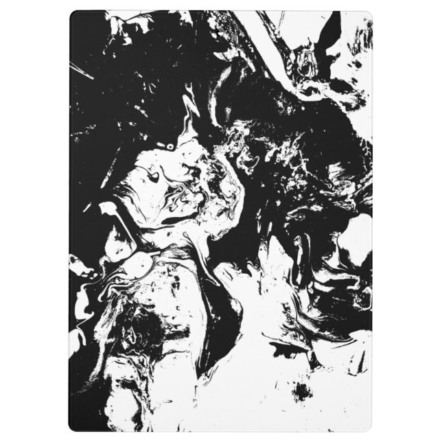 Abstrakte Gesichter Kunst Klemmbrett (Rückseite)