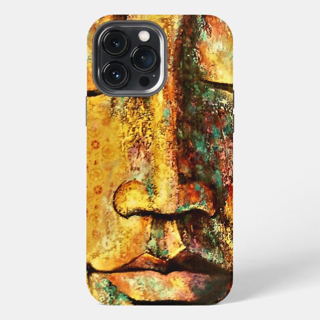 Abstrakte Gesichtskunst iPhone 13 Pro Max Hülle (Rückseite)