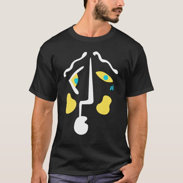 Abstrakte Gesichtspflege Männer Kinder Mädchen Mäd T-Shirt (Vorderseite)
